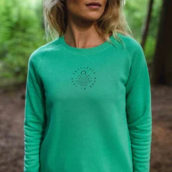 Remote Sweatshirt aus recycelter Baumwolle - Grüne Fichte