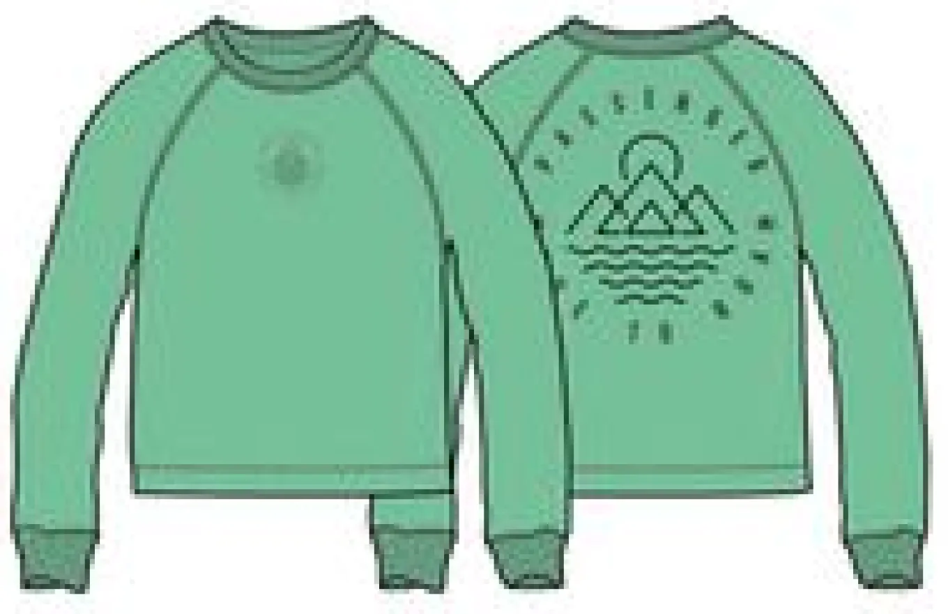 Remote Sweatshirt aus recycelter Baumwolle - Grüne Fichte