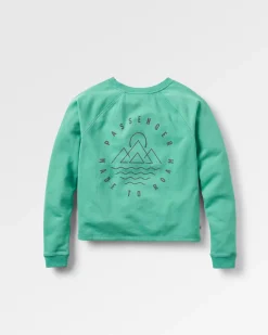 Remote Sweatshirt aus recycelter Baumwolle - Grüne Fichte