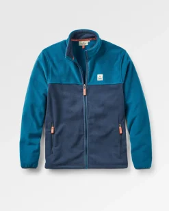 Ridge 2.0 Full Zip Recyceltes Polar-Fleece - Gezeitenblau/Sattes Marineblau
