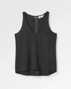 Rivergate recyceltes Baumwoll-Top - Schwarz