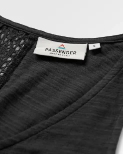 Rivergate recyceltes Baumwoll-Top - Schwarz