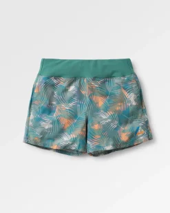 Roundtrip Recycelte Allzweck-Trail-Shorts - Palm Camo Tiefsee