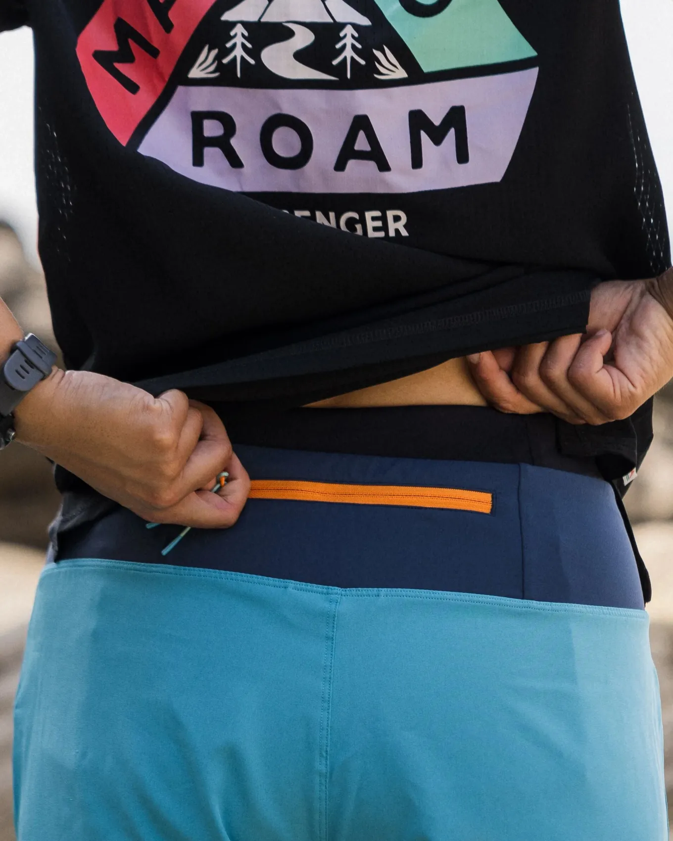 Roundtrip Wandershorts - Blauer Pool