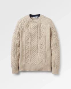 Sandbar Kabelstrickpullover - Stein
