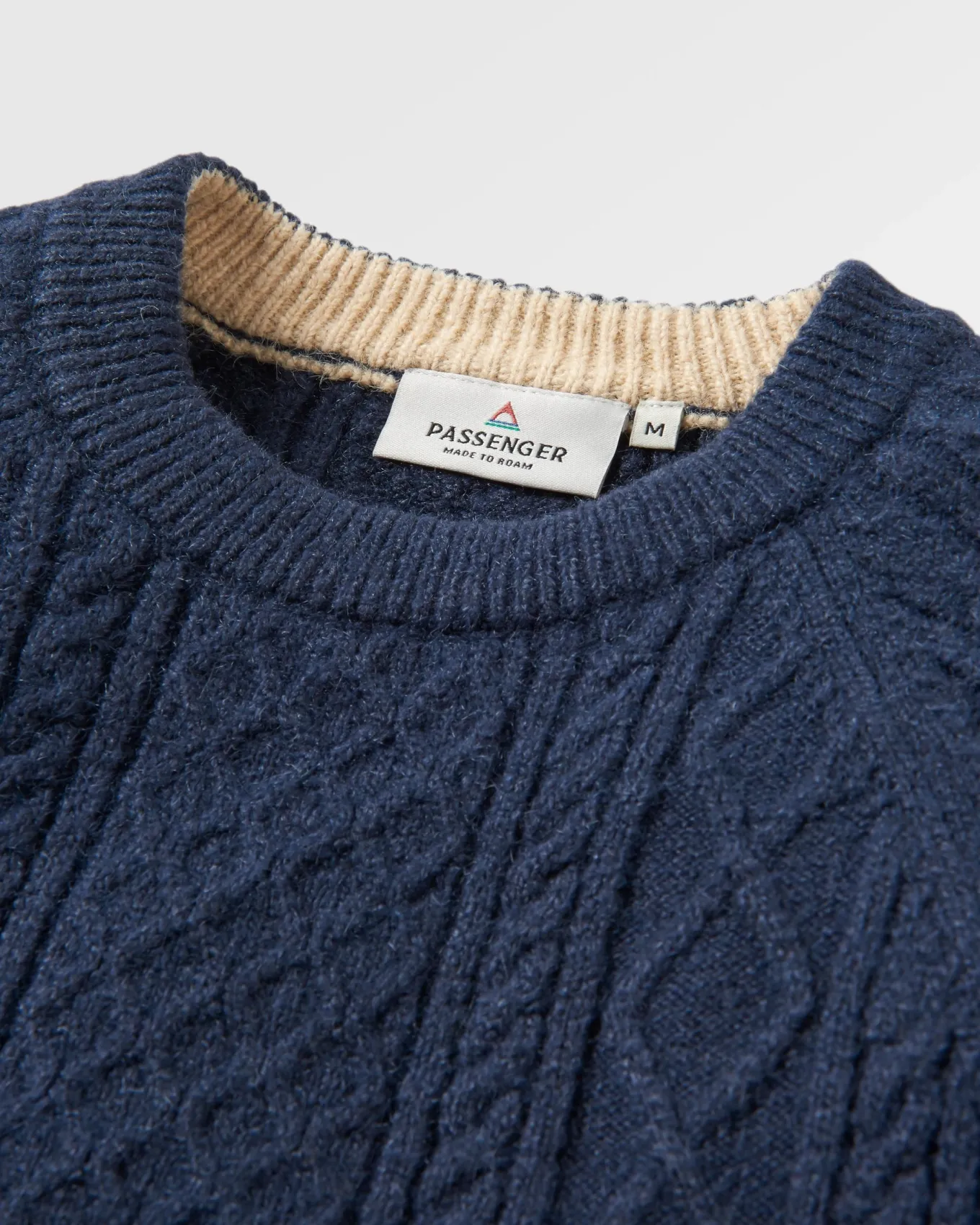 Sandbar Kabelstrickpullover - Tiefes Marineblau