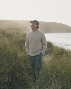Sandbar Kabelstrickpullover - Stein