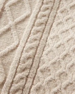 Sandbar Kabelstrickpullover - Stein