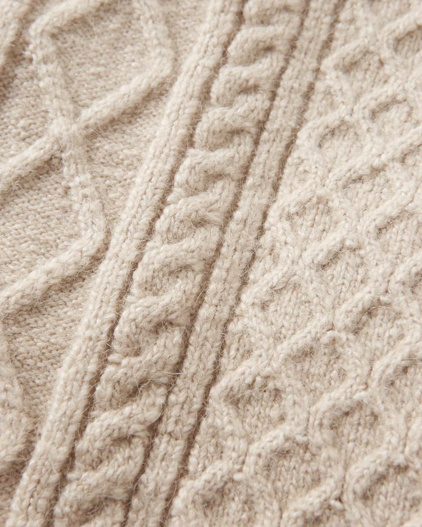 Sandbar Kabelstrickpullover - Stein