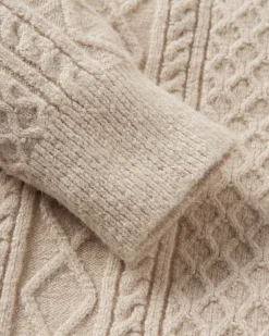 Sandbar Kabelstrickpullover - Stein