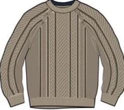 Sandbar Kabelstrickpullover - Stein
