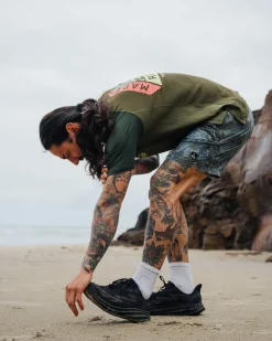 Sandune Wandershorts - Abstrakte Seealge Pistazie
