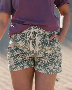 Santosa Bio-Baumwolle Cord-Shorts - Seegras Pistazie