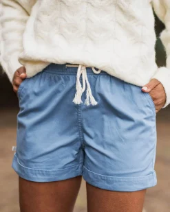Santosa Twill Short - Blauer Schatten