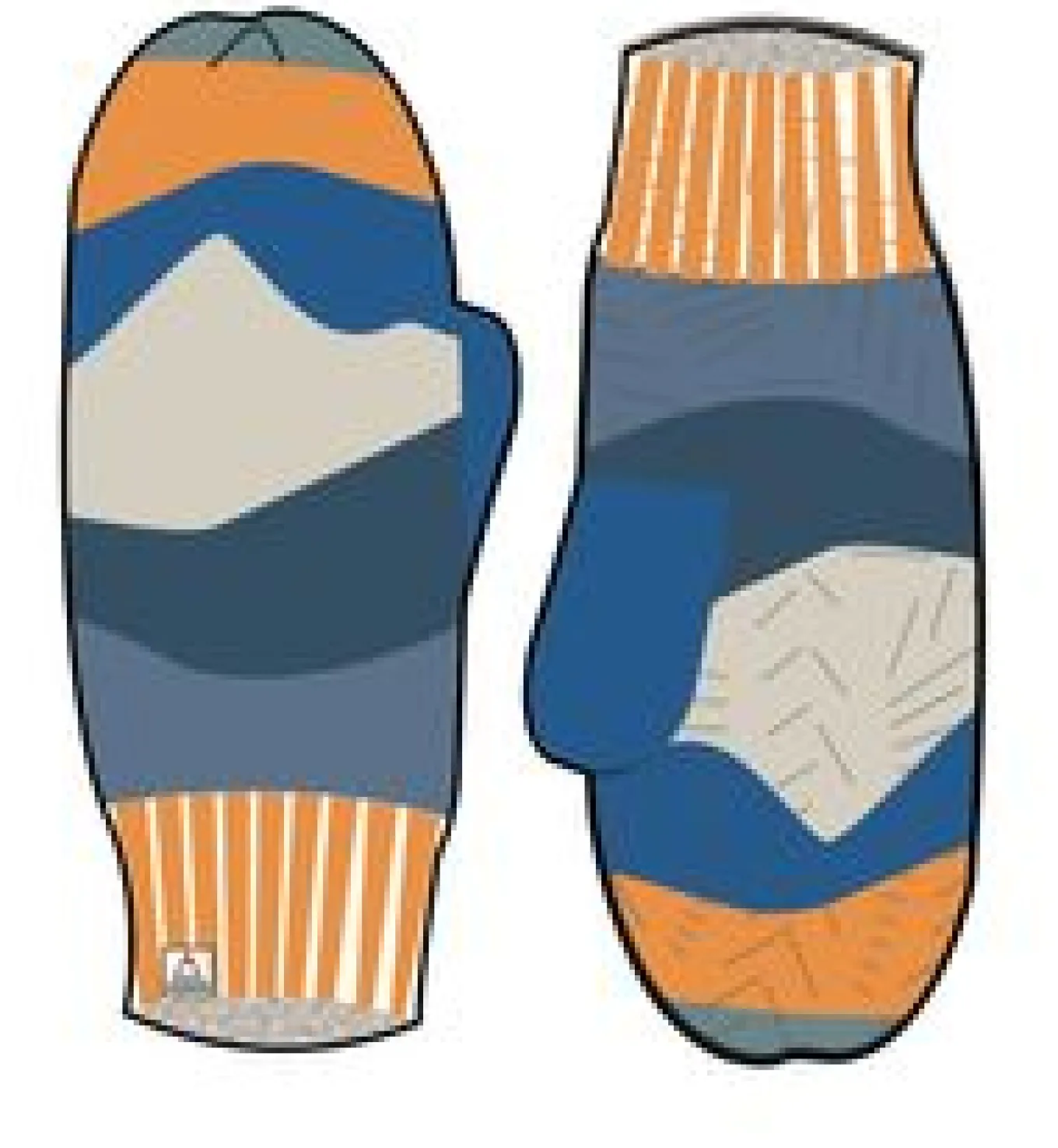 Scenic recycelte Fleece-gefütterte Handschuhe - Szenisches Orange