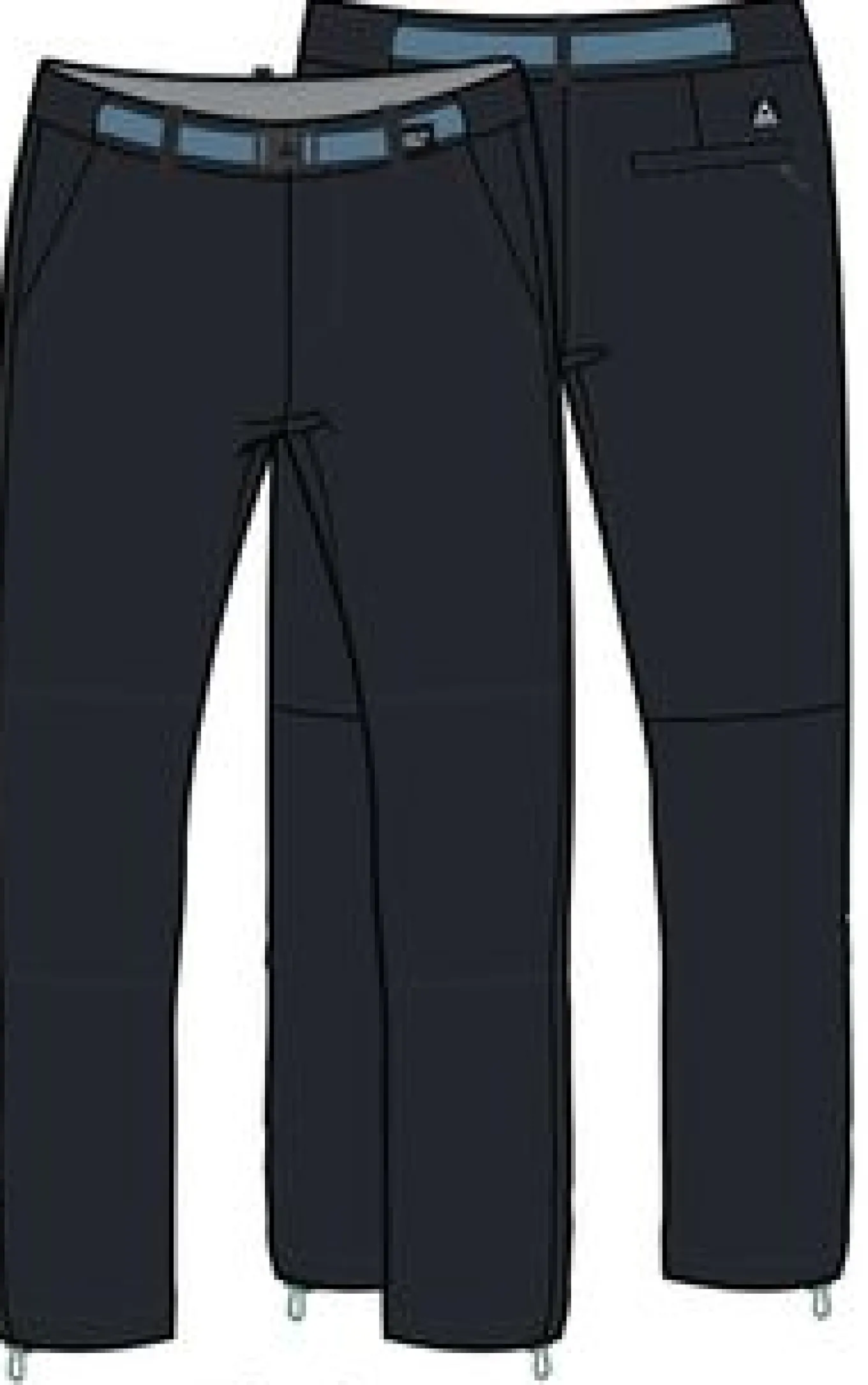 Scrambler Recycelte Softshell-Hose - Schwarz