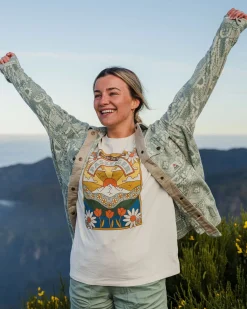 Seasonal Oversized T-Shirt aus recycelter Baumwolle - Birke