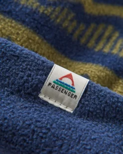 Set Off Recycelte Polarfleece Mütze - Berg Geo Khaki/Reiches Marineblau