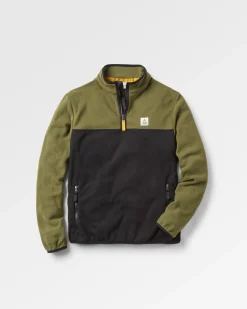 Set Off recycelter Polar 1/4 Zip Fleece - Khaki