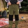Set off recycelter Polar-Fleece-Jogger - Echtes Schwarz/ Khaki