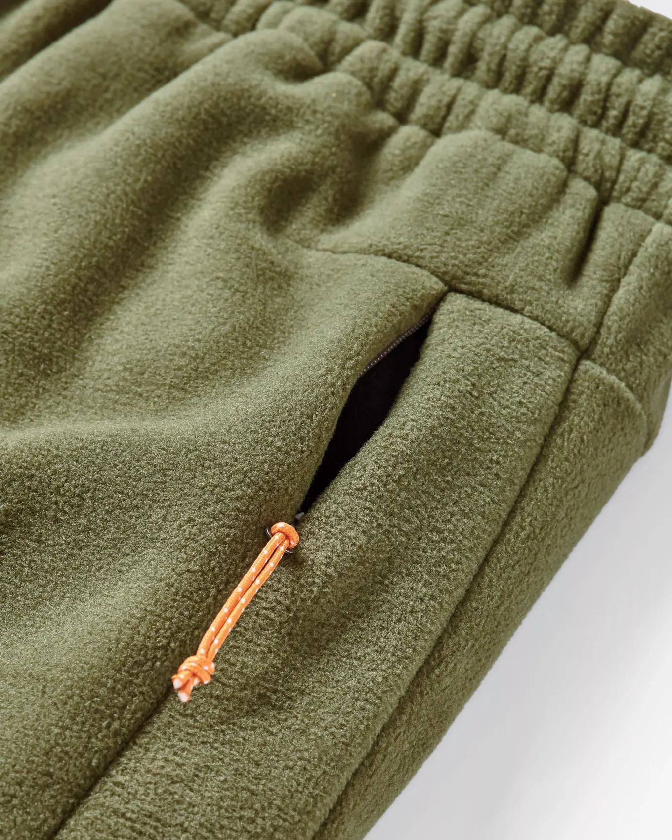 Set off recycelter Polar-Fleece-Jogger - Echtes Schwarz/ Khaki