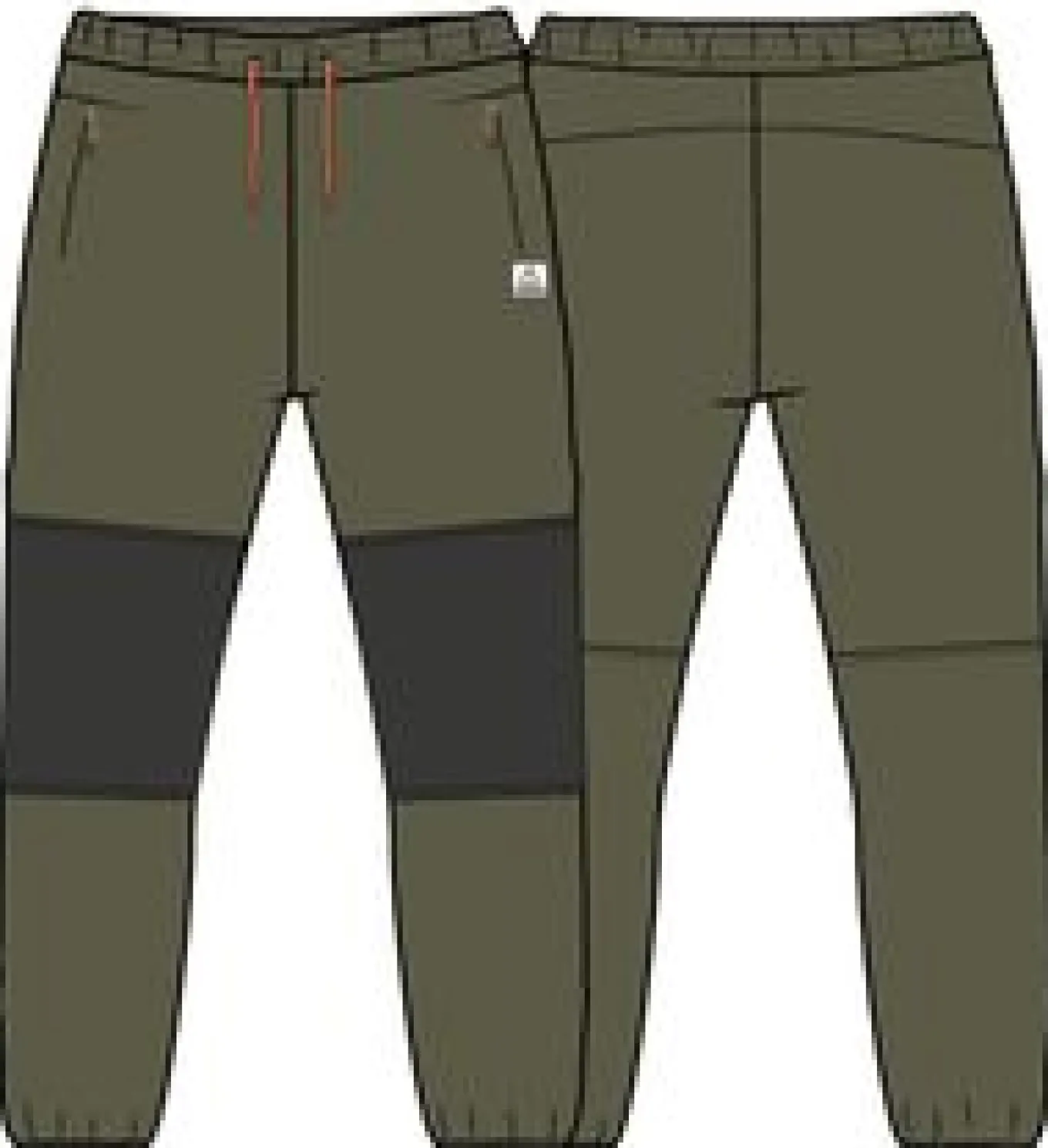 Set off recycelter Polar-Fleece-Jogger - Echtes Schwarz/ Khaki