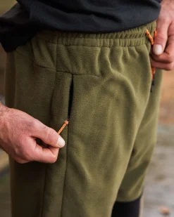 Set off recycelter Polar-Fleece-Jogger - Echtes Schwarz/ Khaki