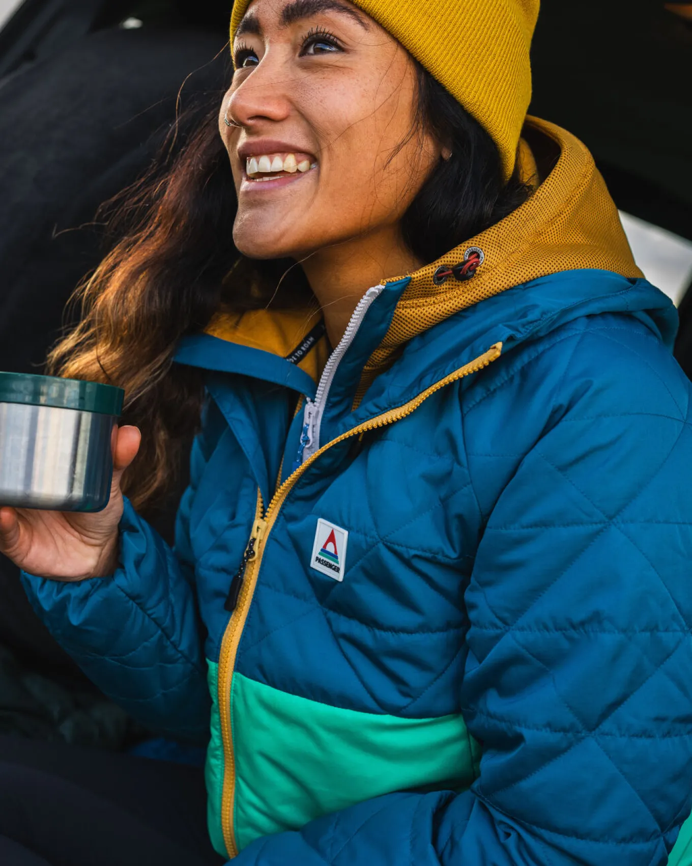 Singletrack Recycelte Thermore®-Isolierjacke - Korsarblau/ Dschungelgrün
