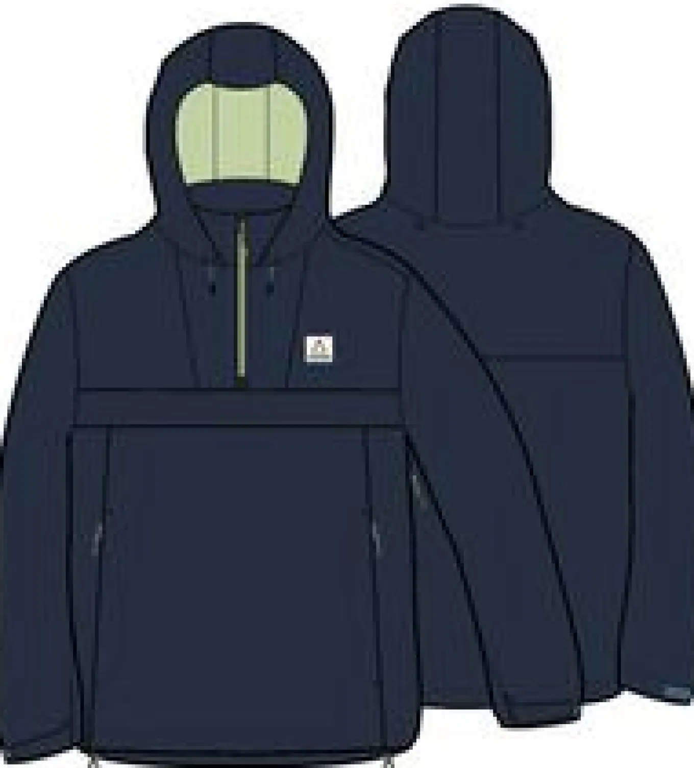Skyline Recycelte Wasserabweisender Smock - Tiefes Marineblau