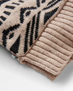 Snoozle Recycelter gestrickter Kapuzencardigan - Hafermehl