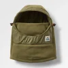 Snow Lodge recyceltes Polar-Fleece-Kapuzenoberteil - Khaki