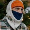 Snowdrift recyceltes Polarfleece Kapuzenpullover - Birke