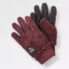 Snowfall 2.0 recycelte Sherpa-Handschuhe - Weinrot