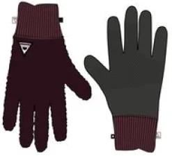 Snowfall 2.0 recycelte Sherpa-Handschuhe - Weinrot