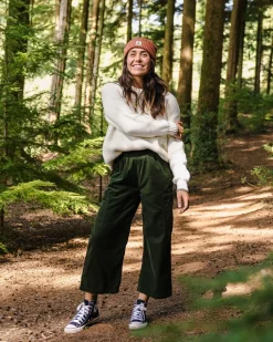 Soemday 2.0 Bio-Cord-Crop Top - Tannengrün