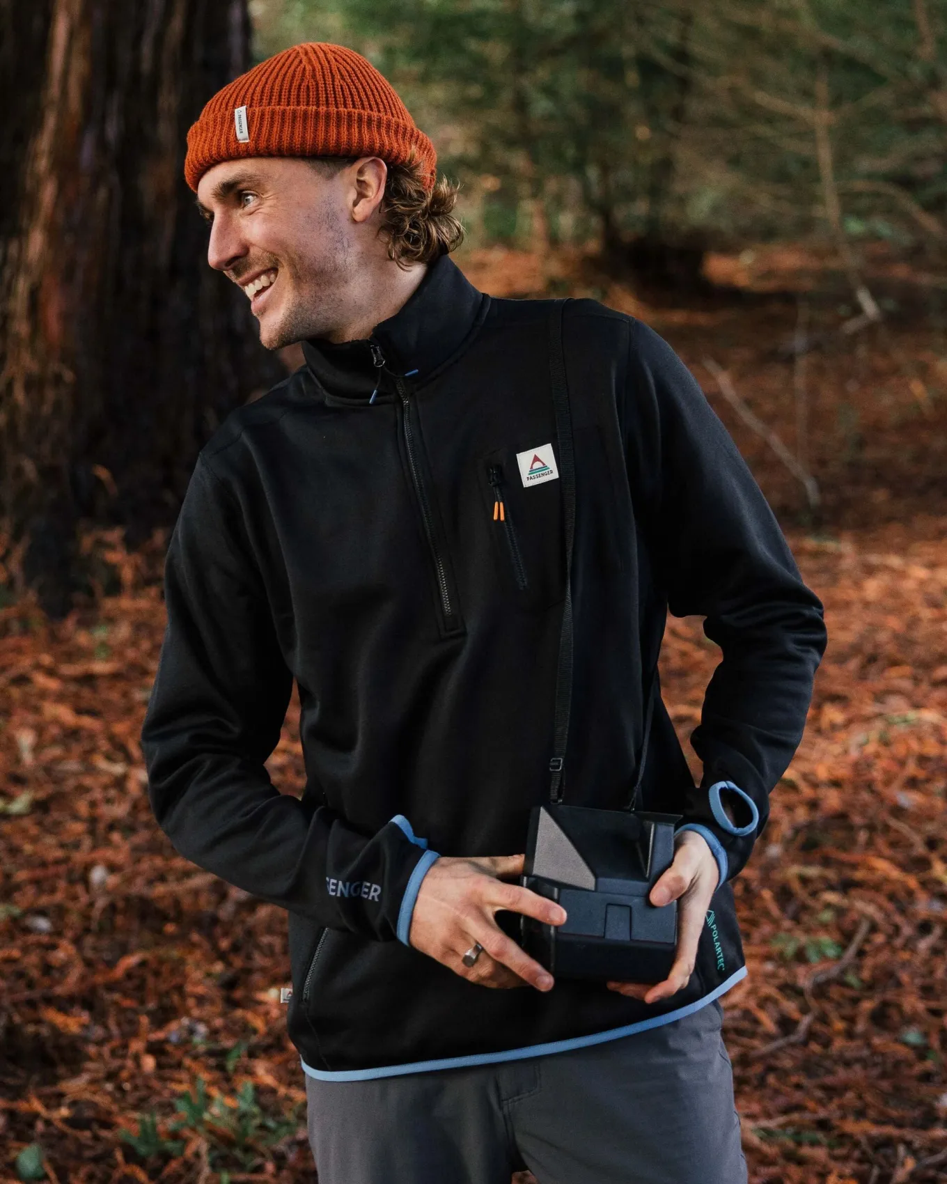 Solitude Recycelter Polartec® Fleece Pullover - Schwarz