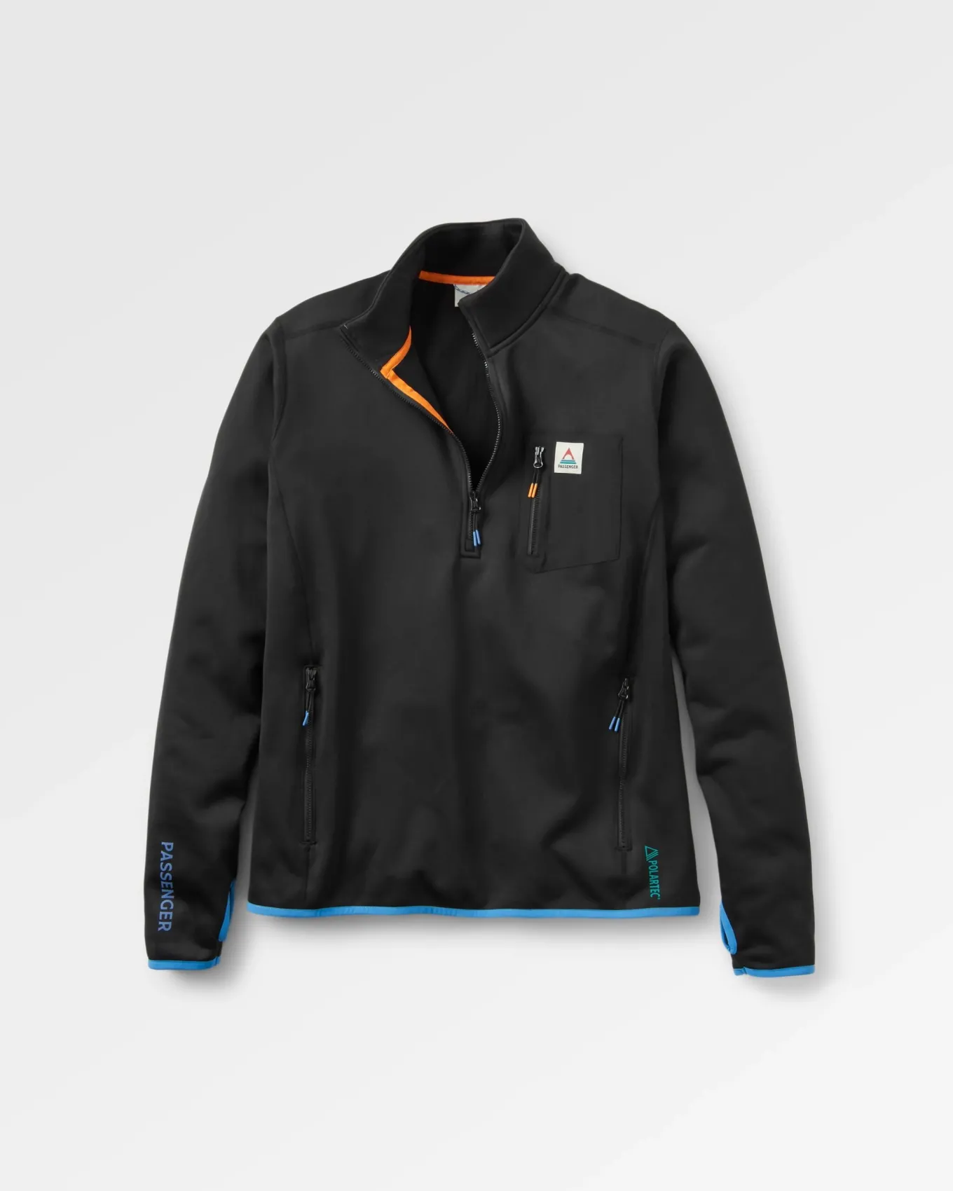 Solitude Recycelter Polartec® Fleece Pullover - Schwarz