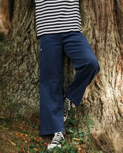 Someday Bio Cordhose - Dunkler Denim