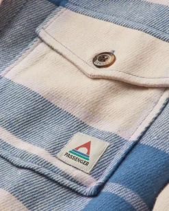 Stella Bio-Baumwoll-Langarmshirt - Provinz Blau Karo