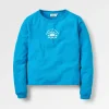 Sunburst Recycelter Sweatshirt - Blauer Pool