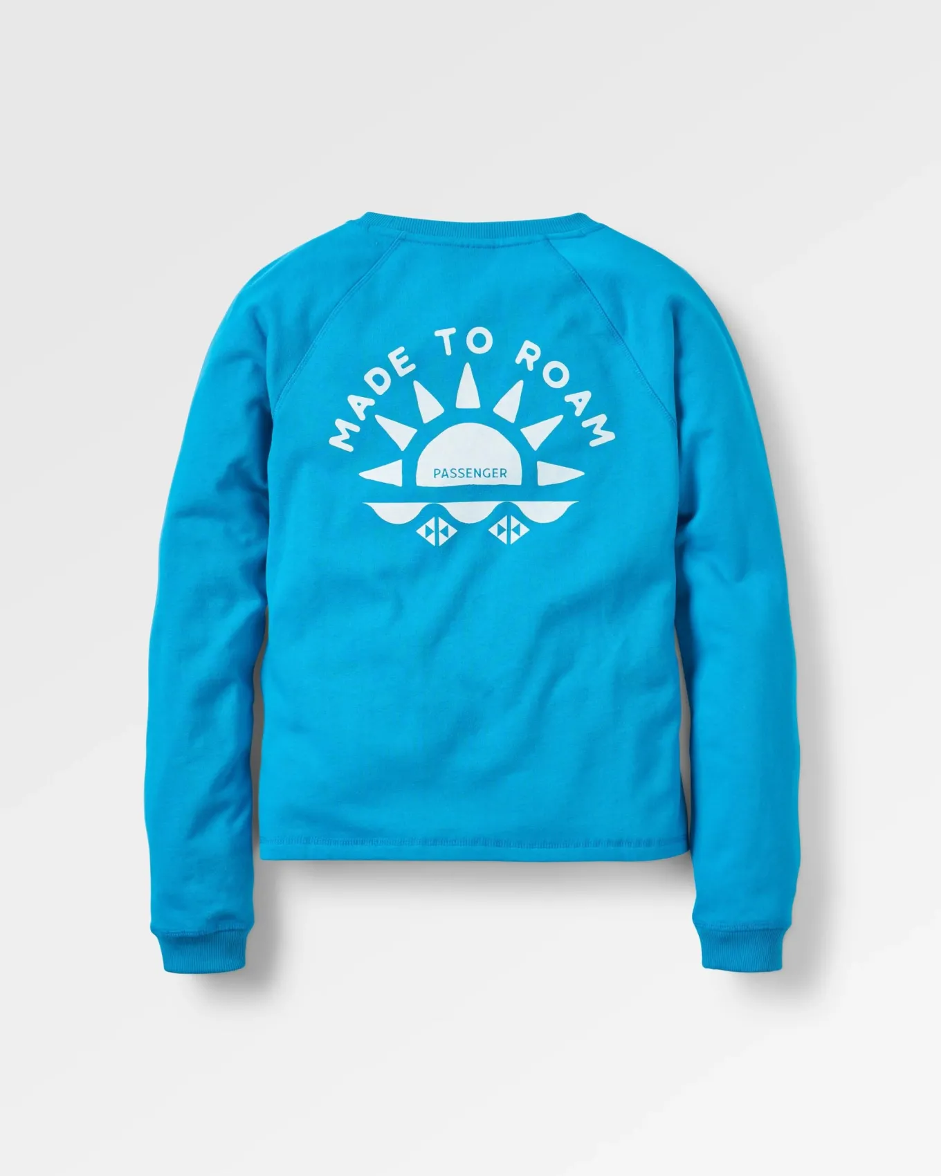 Sunburst Recycelter Sweatshirt - Blauer Pool