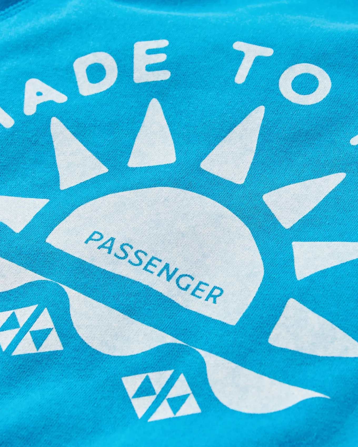 Sunburst Recycelter Sweatshirt - Blauer Pool