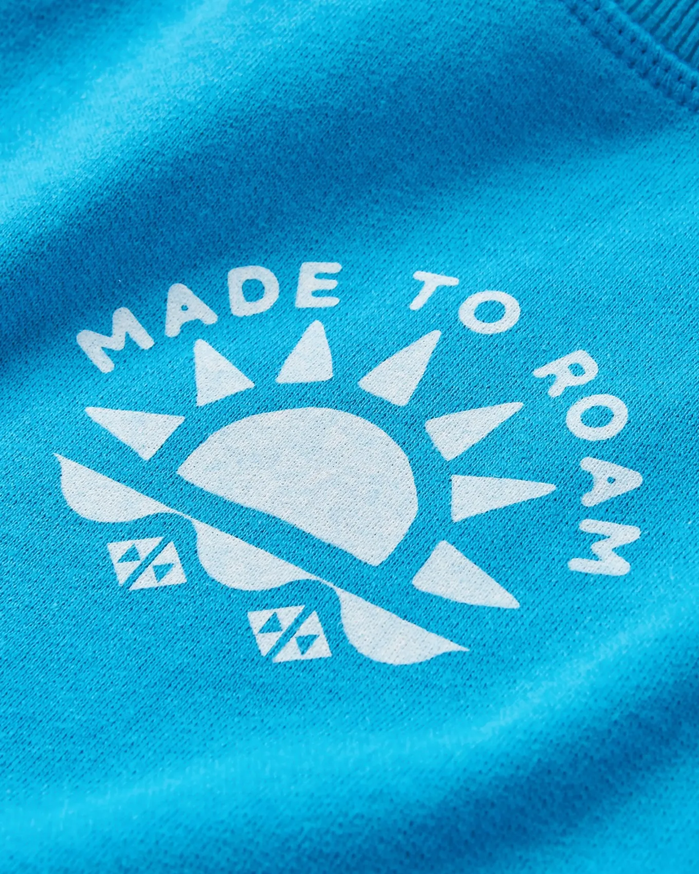 Sunburst Recycelter Sweatshirt - Blauer Pool