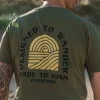 Sundown Recyceltes Bio-Baumwoll T-Shirt - Khaki