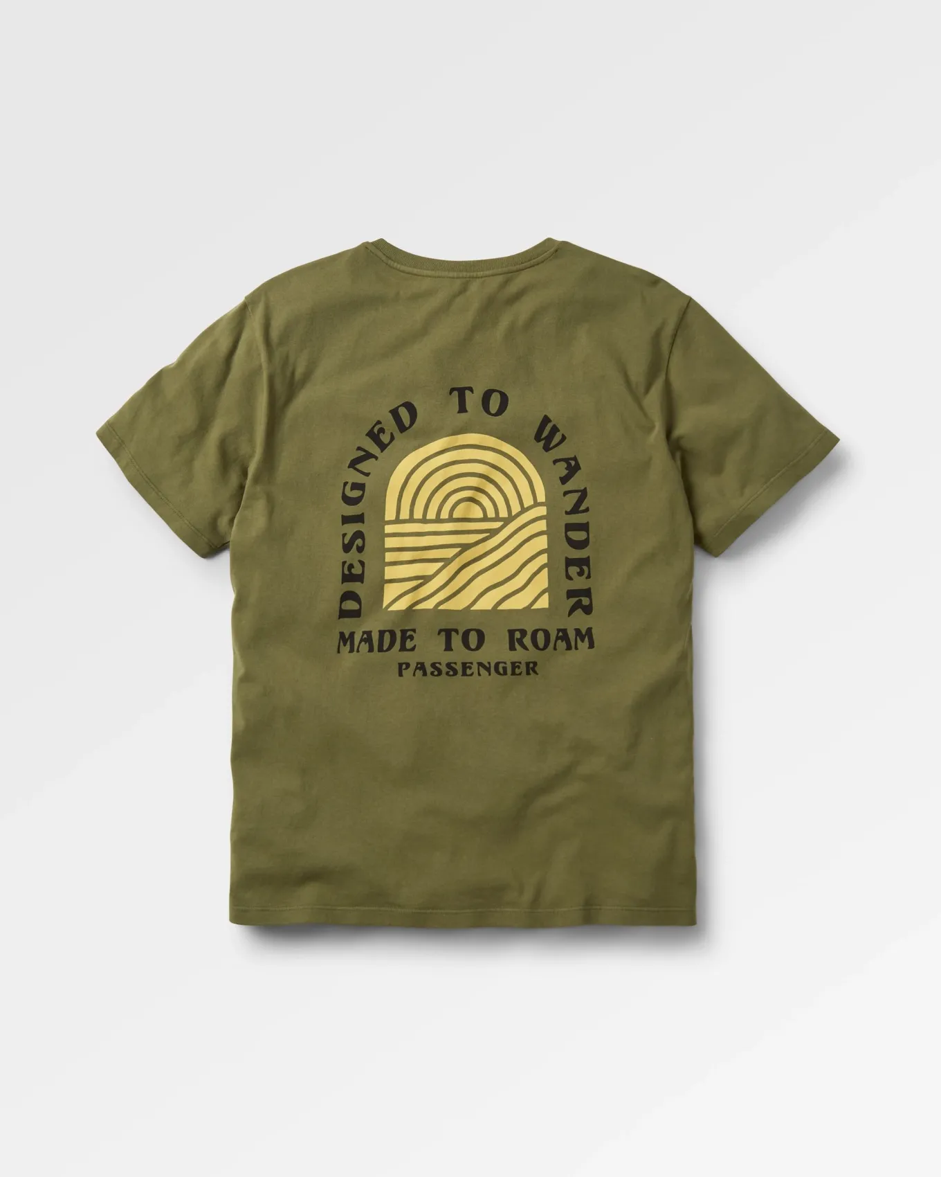 Sundown Recyceltes Bio-Baumwoll T-Shirt - Khaki
