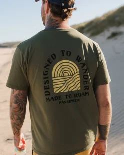 Sundown Recyceltes Bio-Baumwoll T-Shirt - Khaki