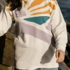 Sunsets Bio-Baumwoll-Hoodie - Marshmallow