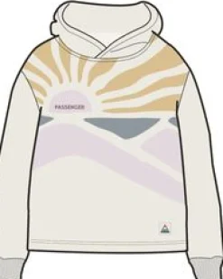 Sunsets Bio-Baumwoll-Hoodie - Marshmallow