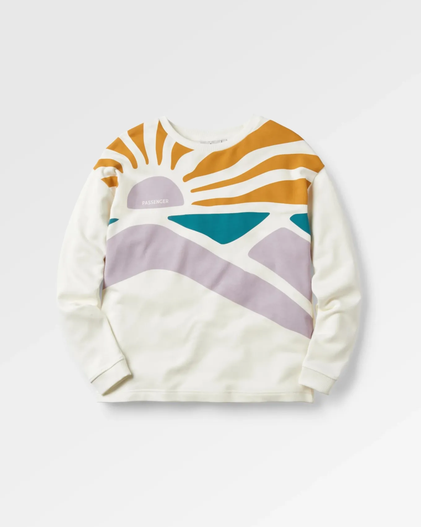 Sunsets Bio-Baumwoll-Sweatshirt - Marshmallow