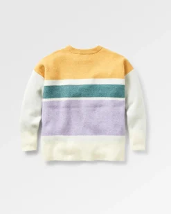 Sunsets Recycelter Oversized Strickpullover - Marshmallow